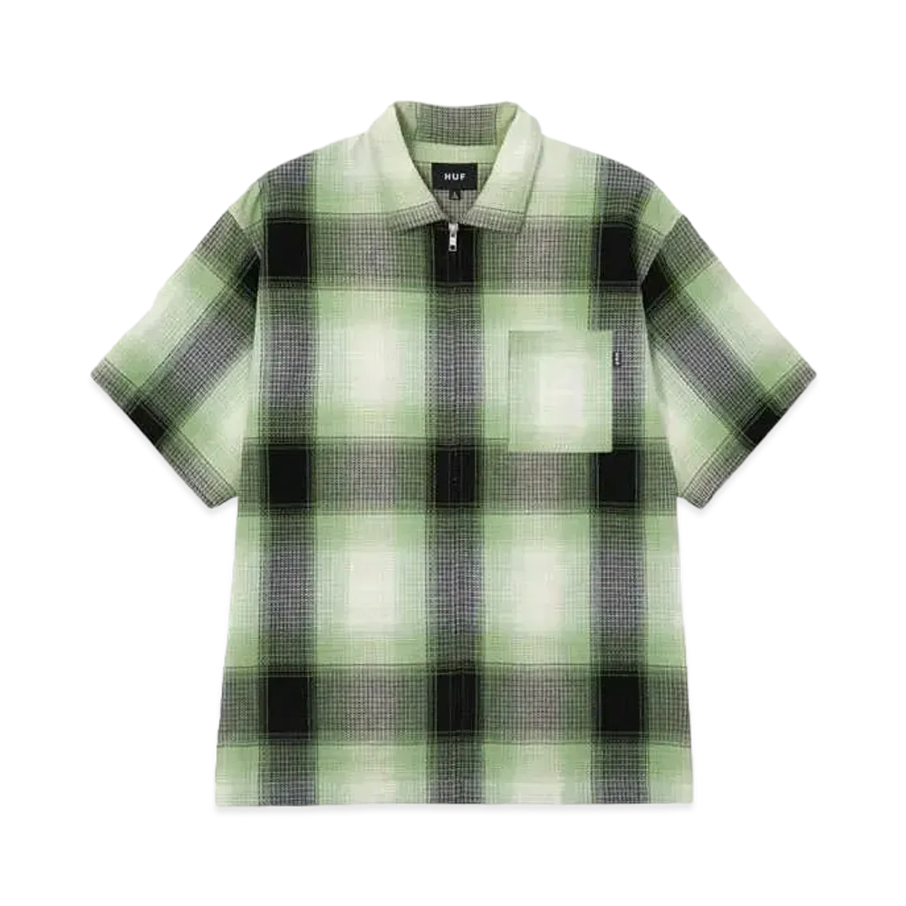 HUF Summer 24 Classic H Ombre Plaid Shirt "Clover"