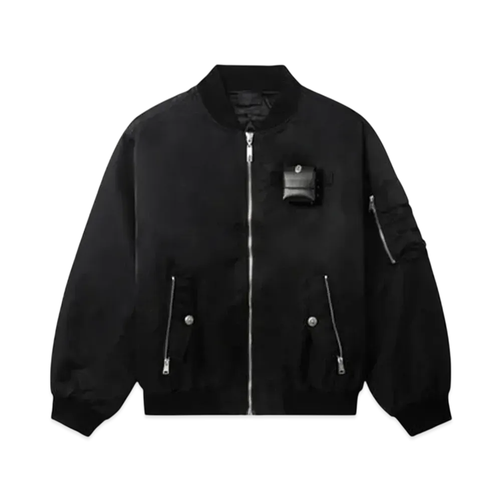 A BATHING APE Bape Black Bomber Jacket "Black"