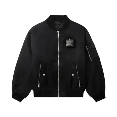 A BATHING APE Bape Black Bomber Jacket "Black"