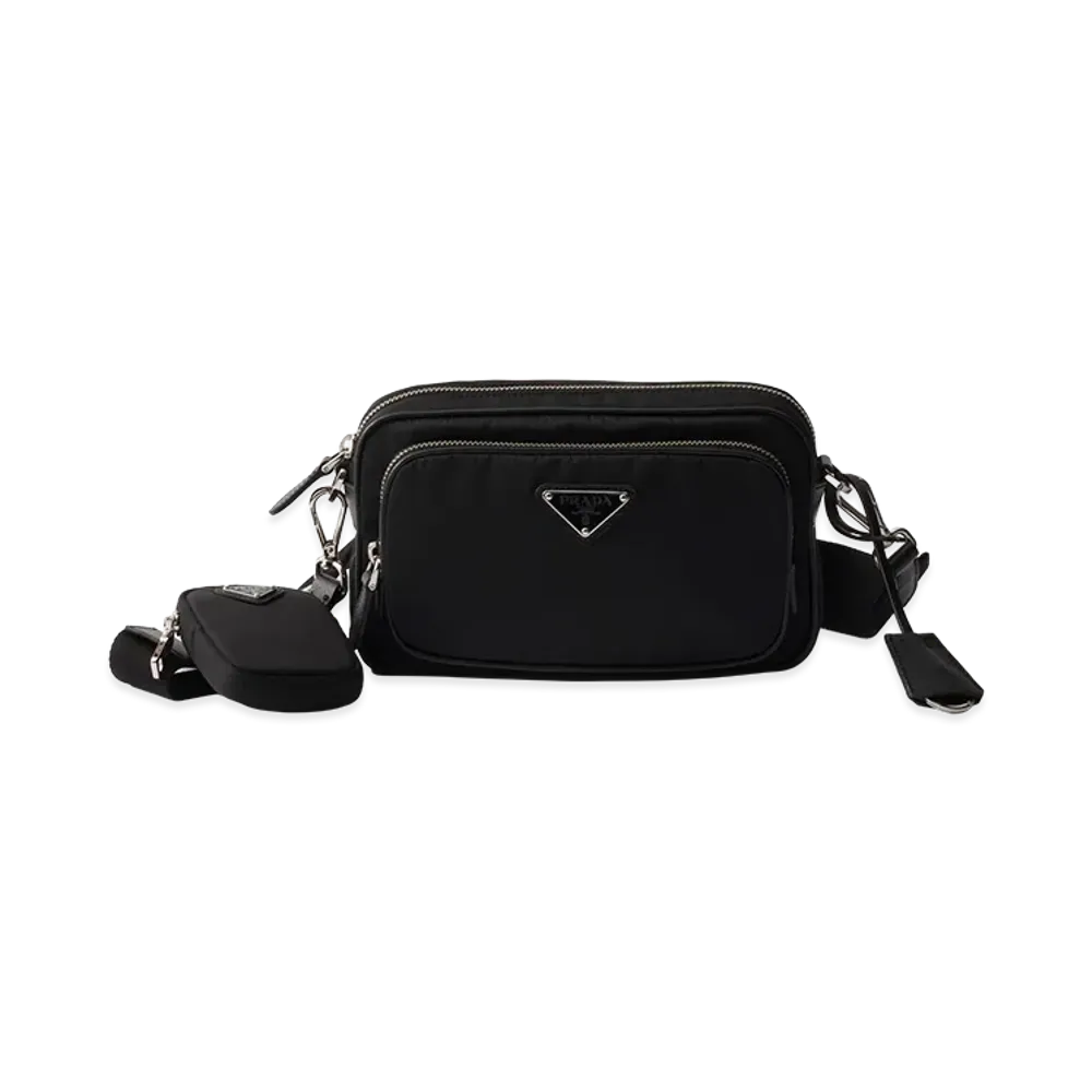 PRADA Re-Nylon Mini Shoulder Bag "Black"