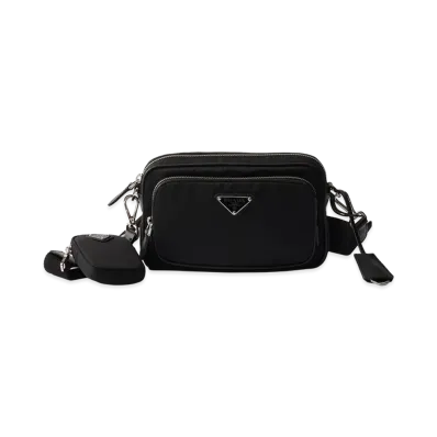 PRADA Re-Nylon Mini Shoulder Bag "Black"