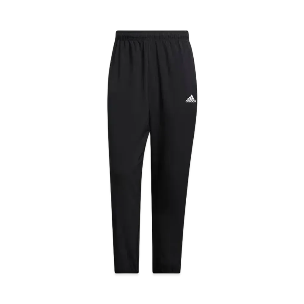 adidas Three Stripes Loose Fit Light Woven Track Pants "Black/White"