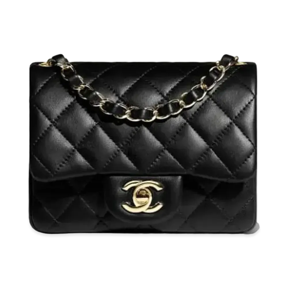 CHANEL Mini Flap Bag Lambskin "Black"