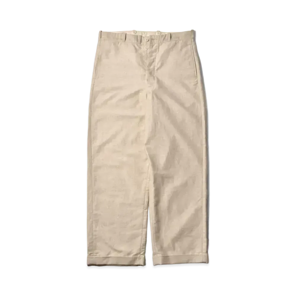 THE REAL McCOY'S Linen Atlier Trousers "Beige"