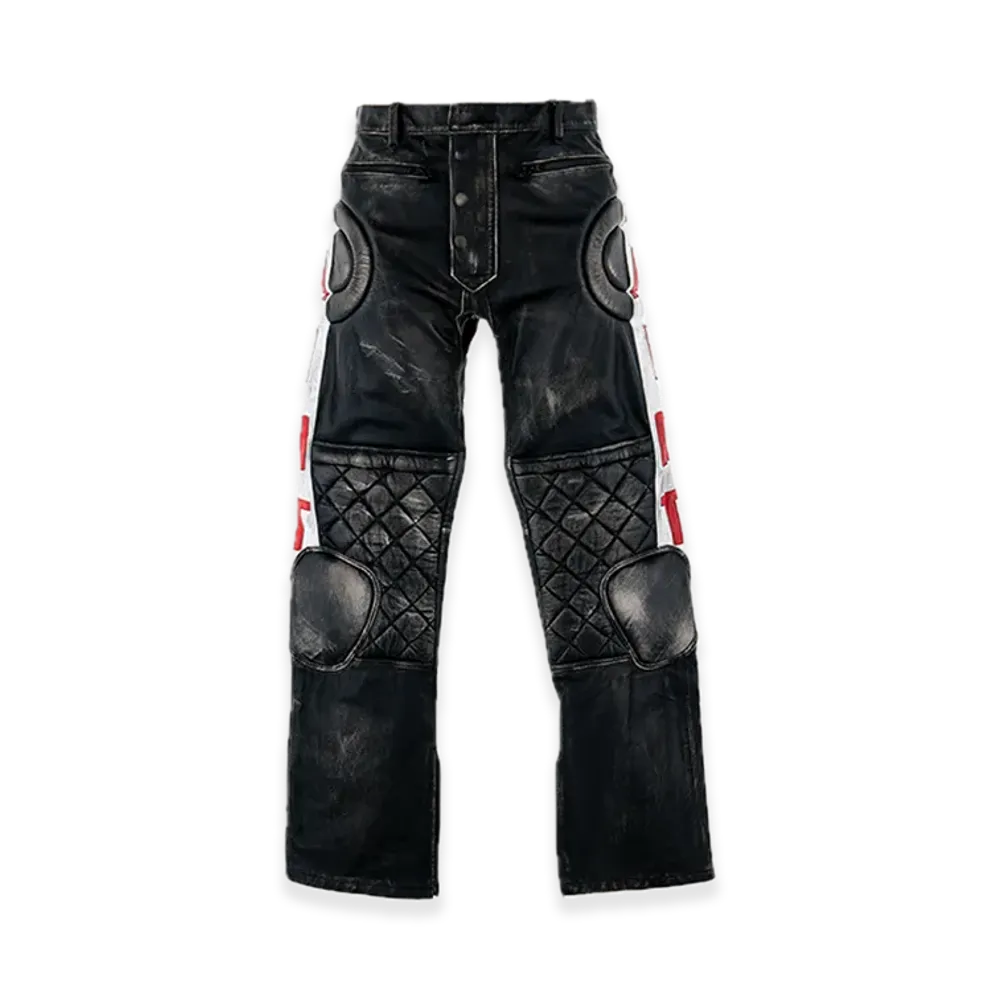 SAINT Mxxxxxx Leather Pants Racer "Black"