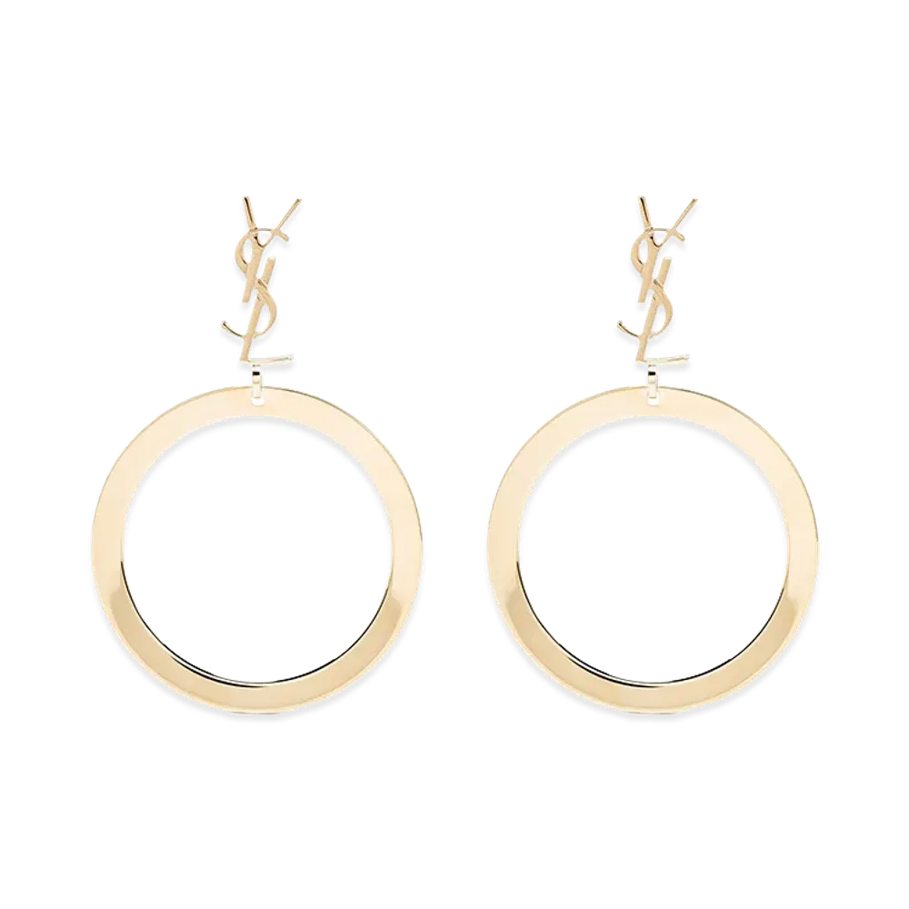 Saint Laurent Women's 'Cassandre' Earrings "Gold"