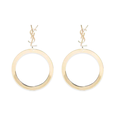 Saint Laurent Women's 'Cassandre' Earrings "Gold"