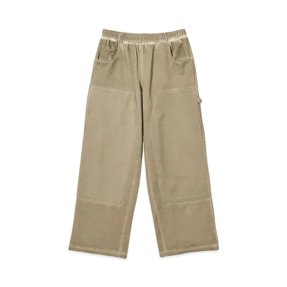 BEAMS FUTURE ARCHIVE Aging Double Knee Sweat Pants "FadeBeige"