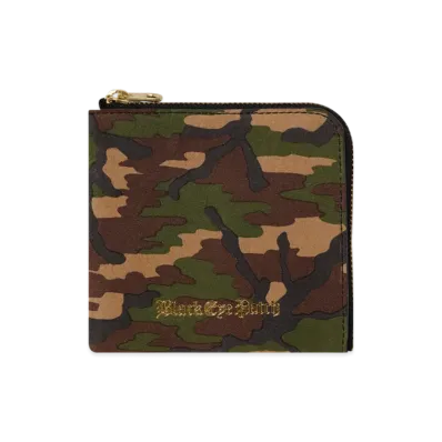 BlackEyePatch Camouflaged Leather Wallet "Woodland Camo"