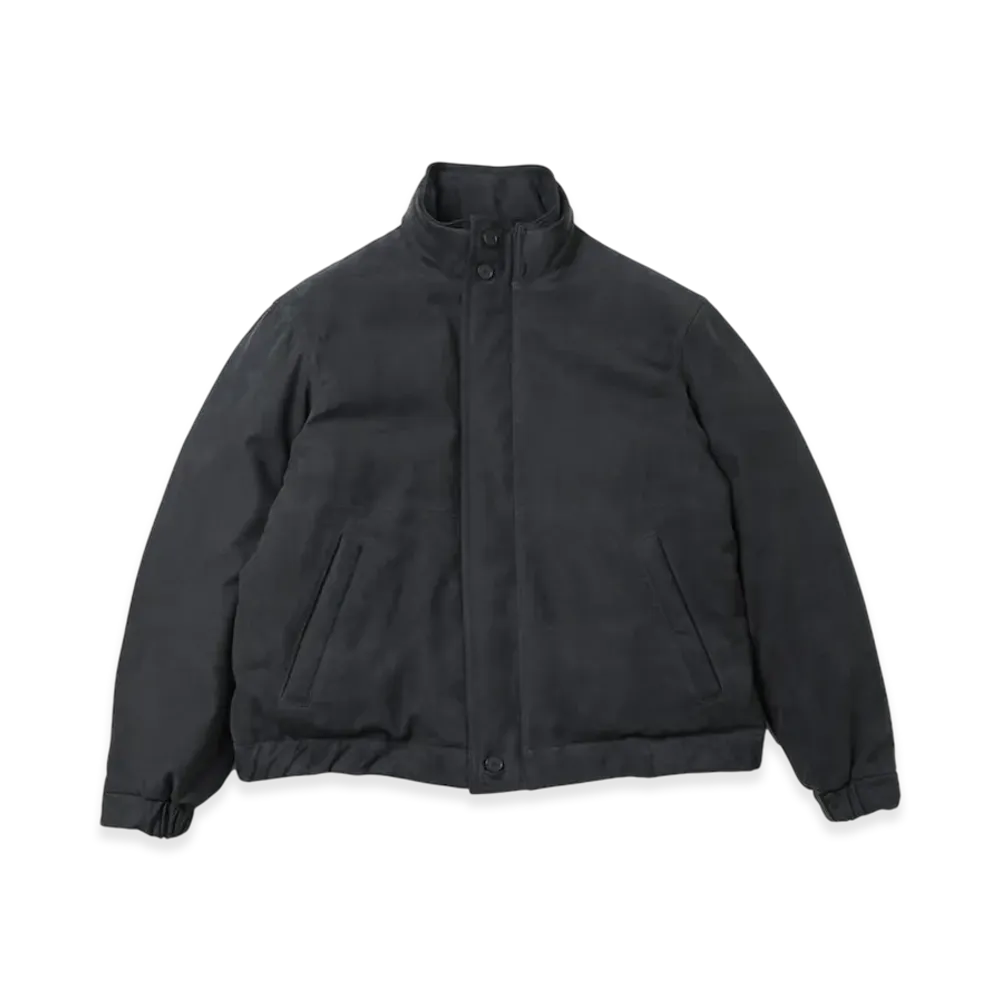 A.PRESSE Nubuck Leather Down Jacket "Black"