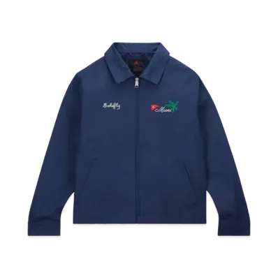 Nike Jordan x SoleFly Men's Coach Jacket "Navy"