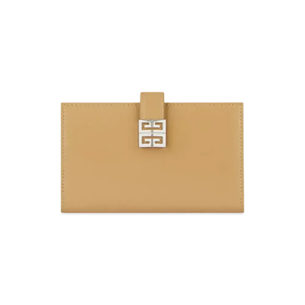 GIVENCHY 4G Wallet in Box Leather "Cappuccino Beige"