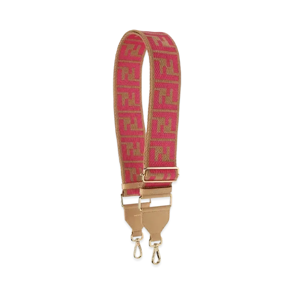 FENDI Strap You Ribbon Shoulder Strap "Brown"