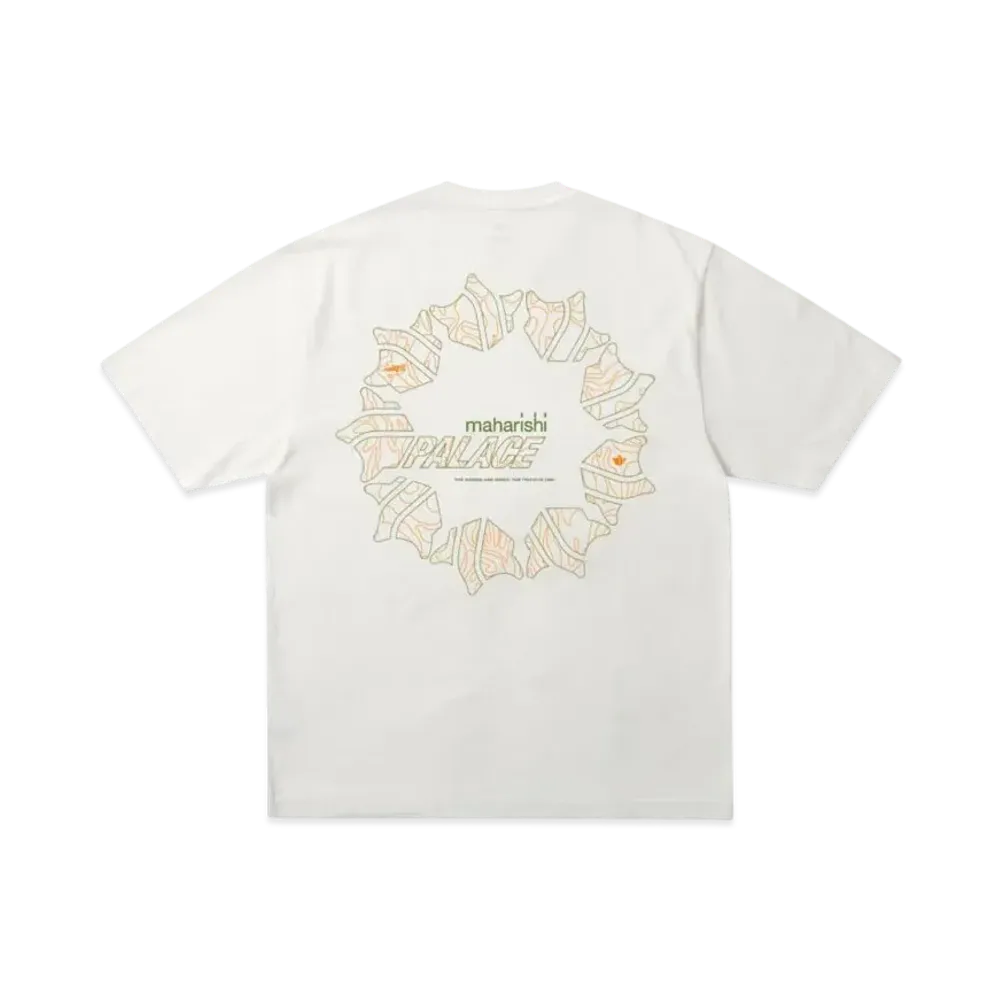 PALACE x MAHARISHI Templea Star T-Shirt "White"