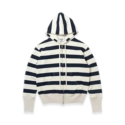Perfect ribs Basic Zip Hoodie "Border"