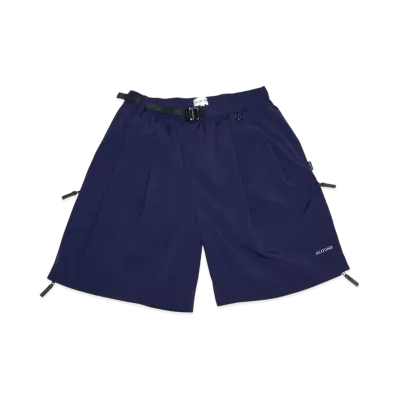 ALOUND Twotuck Belted Ventilation Nylon Shorts "Navy"
