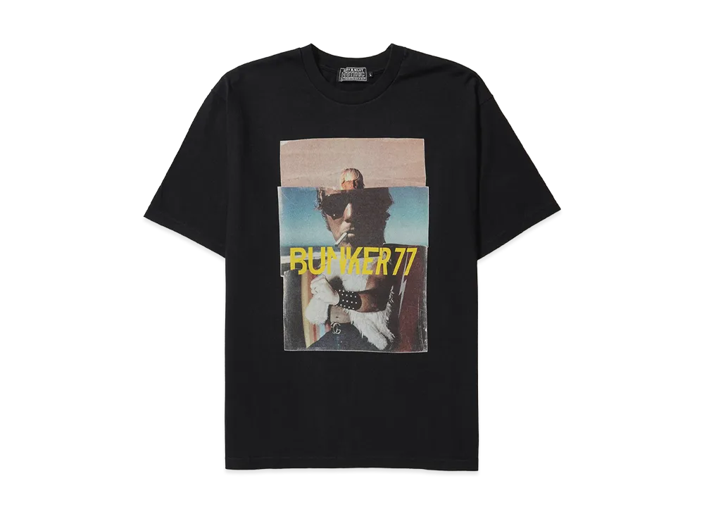 HYSTERIC GLAMOUR x BUNKER 77 Round2 Tee "Black"