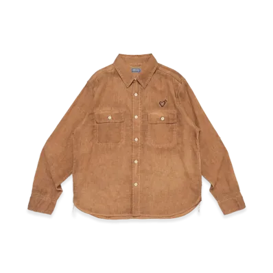 HUMAN MADE Kakishibu Dye Work Shirt "Brown"