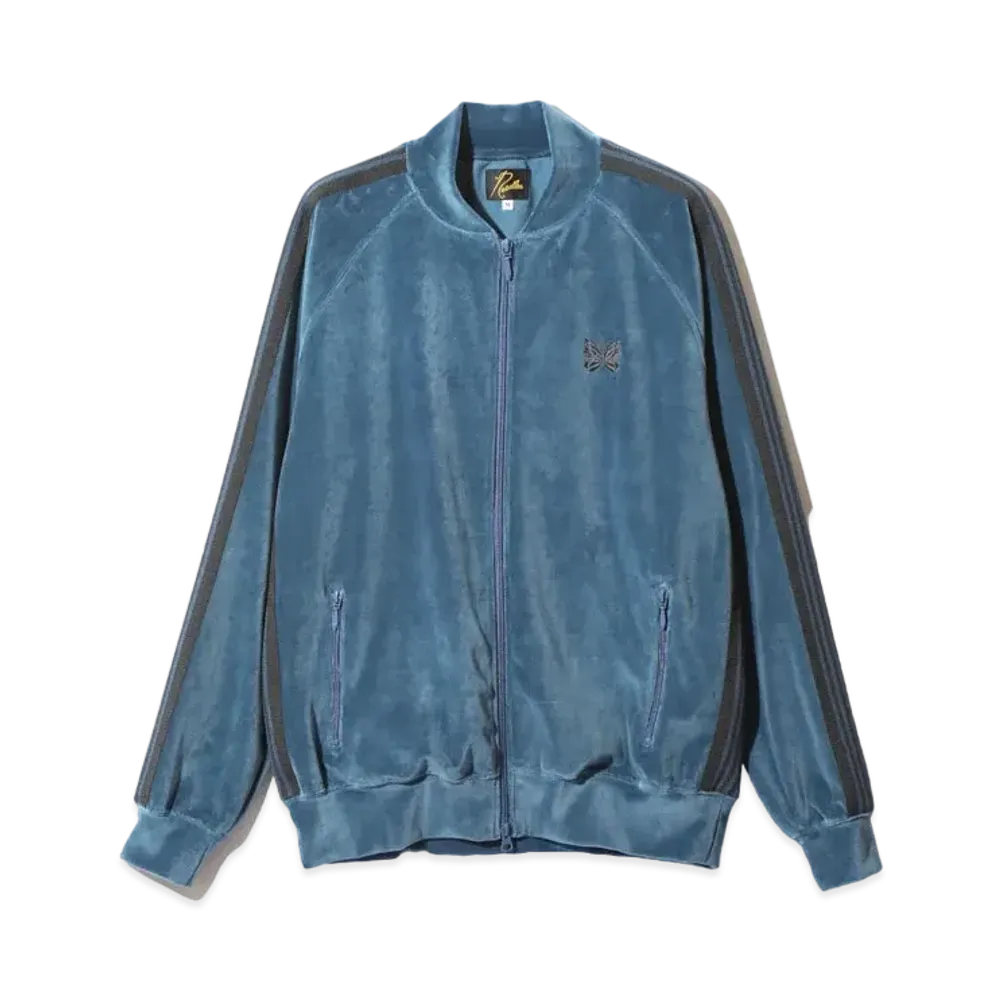 Needles R.C. Track Jacket - C/PE Velour "Blue"