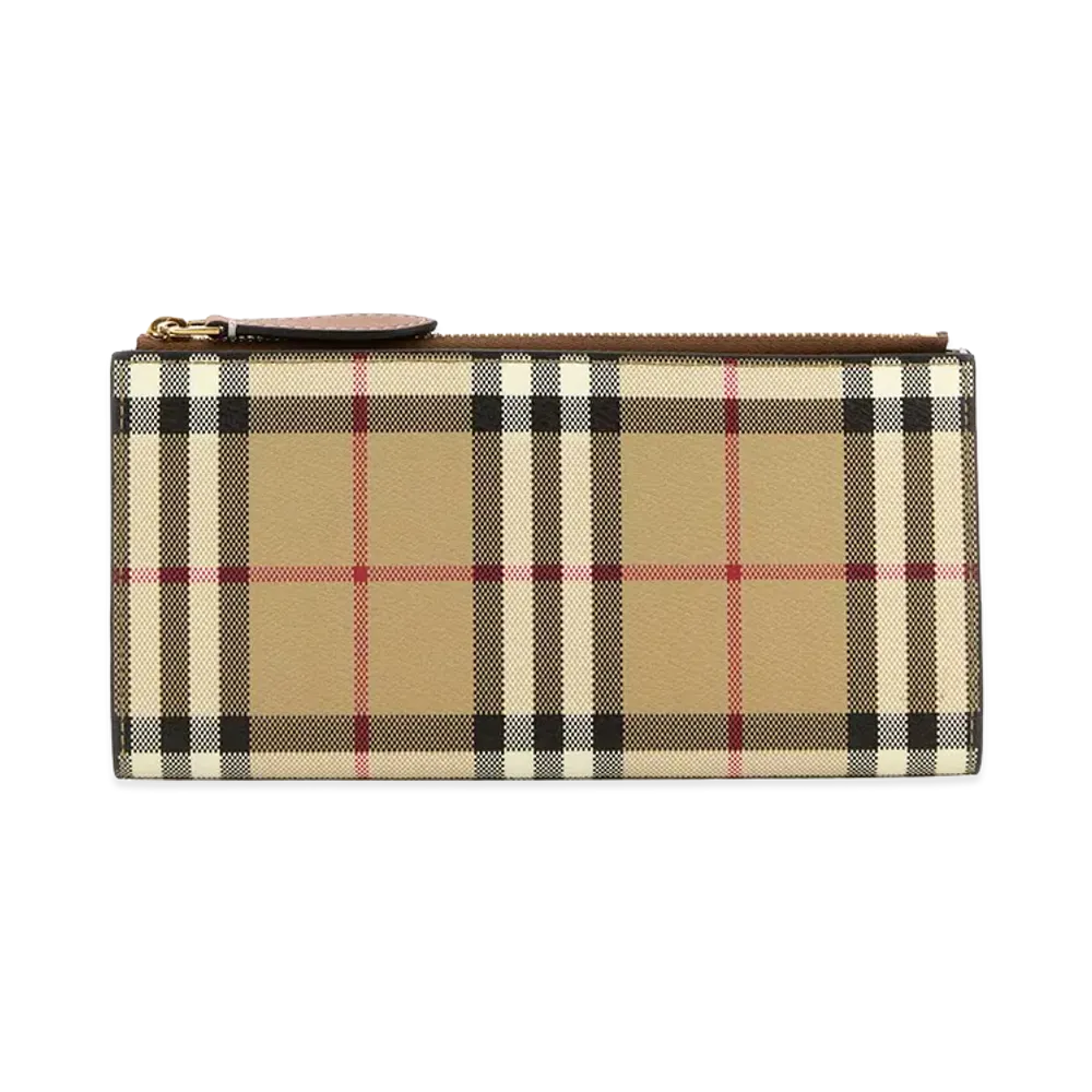 Burberry Women's Printed Canvas Wallet "Beige"