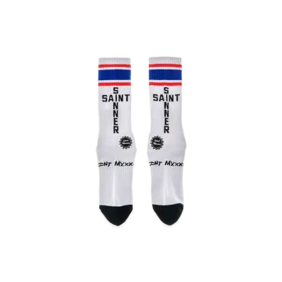SAINT Mxxxxxx Socks/USA "White"