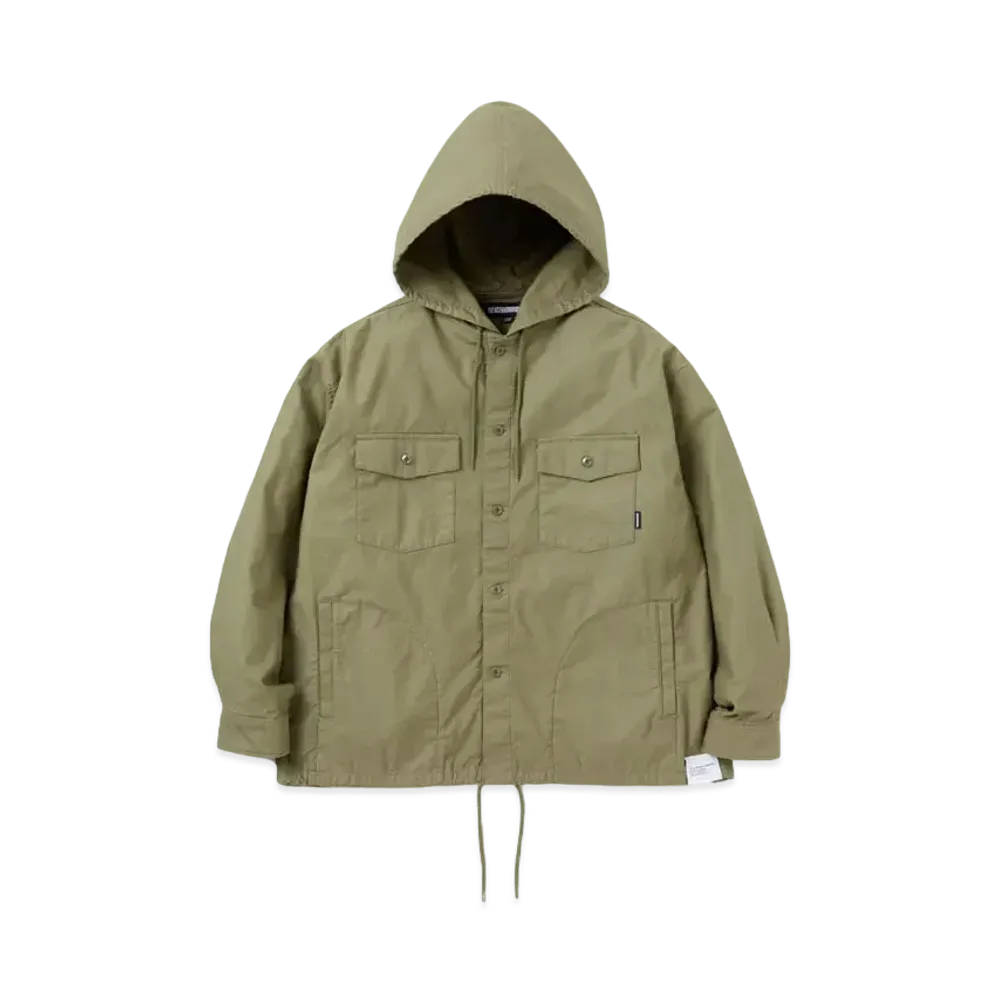 NEIGHBORHOOD Hooded Shirt LS "Olive Drab"