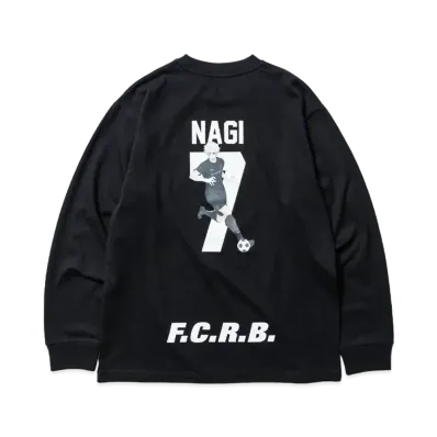 F.C.Real Bristol x BLUE LOCK L/S Tee NAGI "Black"