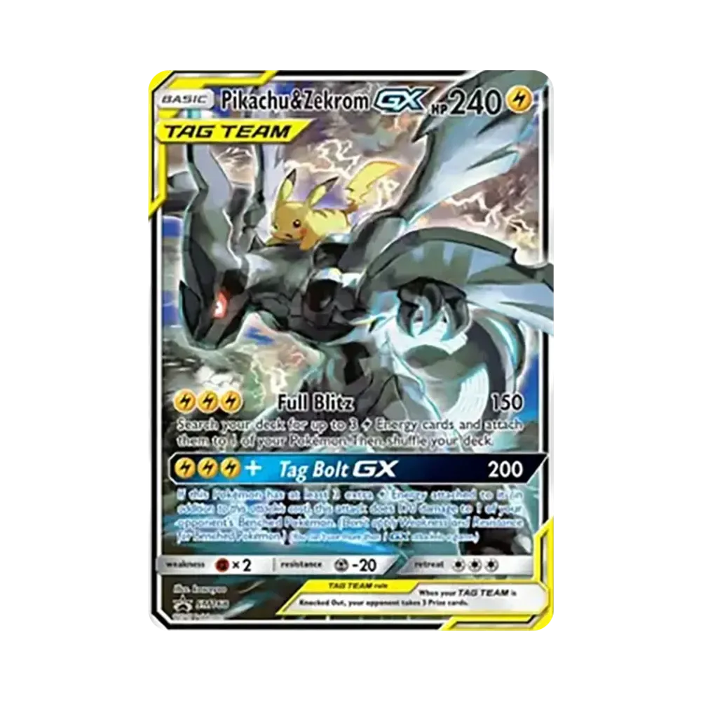 ピカチュウ&ゼクロムGX SR[SM9 100/095](拡張パック「タッグボルト