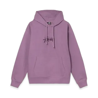 Stussy Stock Logo Applique Hoodie "Orchid"