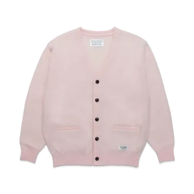 WACKO MARIA MOHAIR KNIT CARDIGAN "Pink"