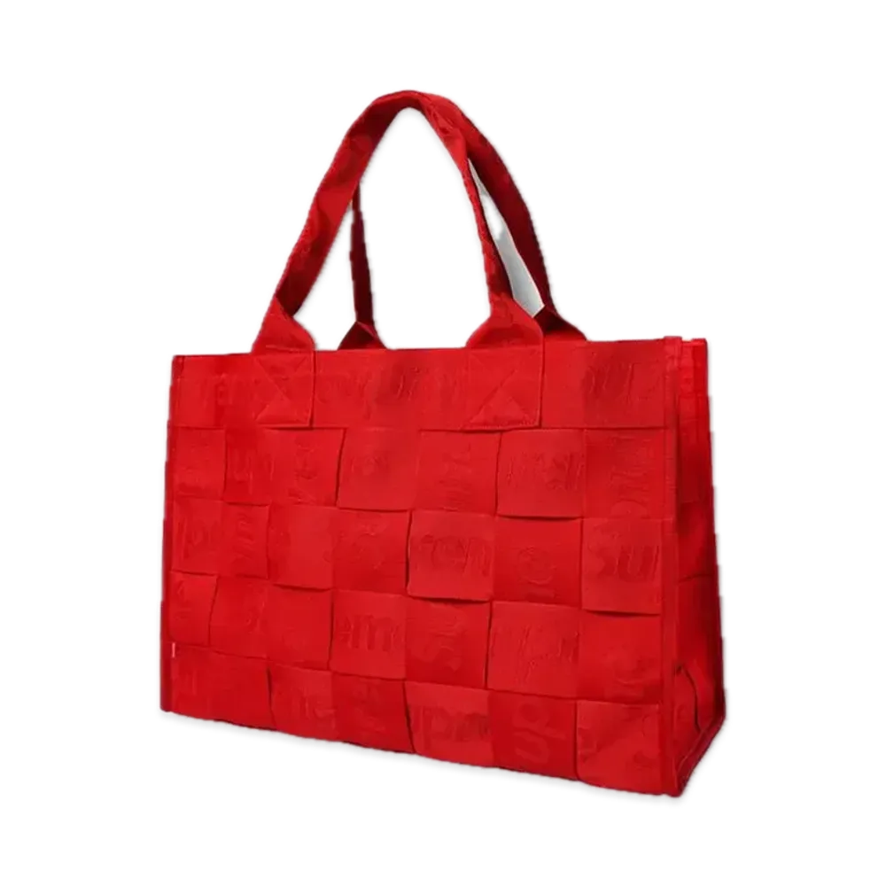 Supreme Woven Large Tote (23SS) "Red"