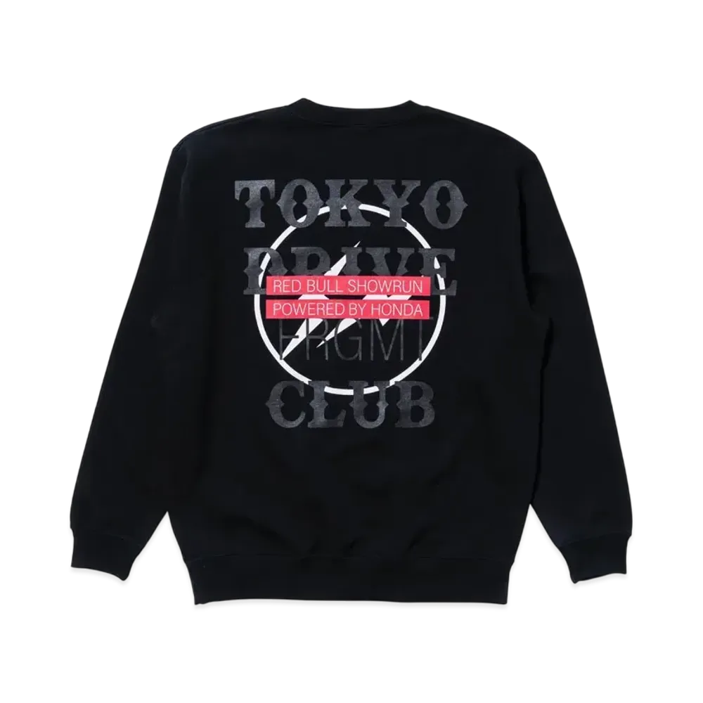 FRAGMENT x Red Bull x HONDA x TokyoDriveCarClub Sweatshirt "Black Red"