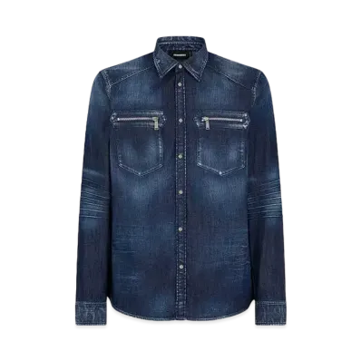 Dsquared2 Classic Western Shirt "Navy"