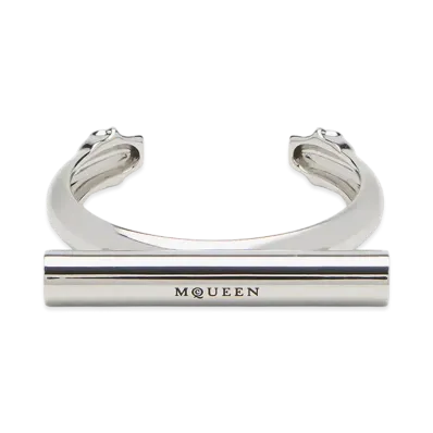 Alexander McQUEEN Short T-Bar Cuff "Palladium"