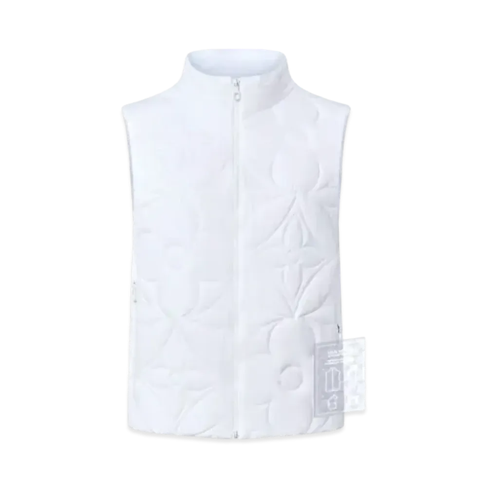 Louis Vuitton Lvse Padded Monogram Flower Gilet "Optical White"