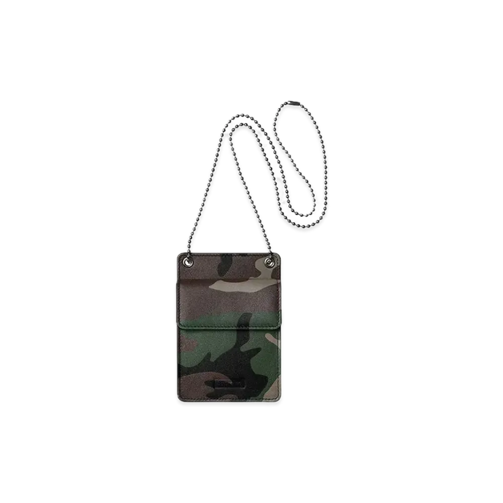 Supreme Leather ID Holder + Wallet "Woodland Camo"
