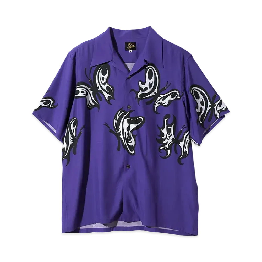 NEEDLES x KAE TANAKA S/S One-Up Shirt KT Papillon "Purple"