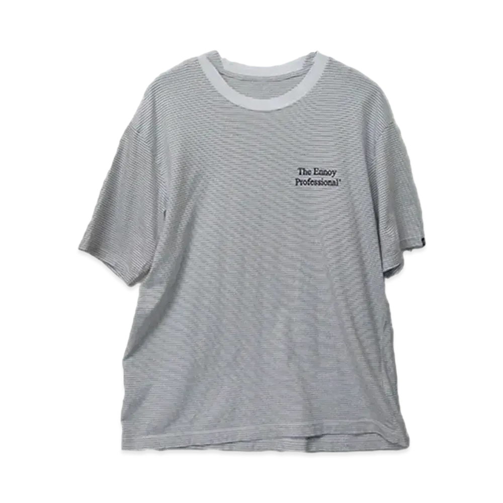 ENNOY 20SS Border Tee "White" SS20BRENCT02AM