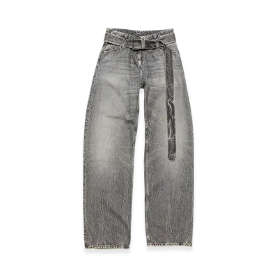 Acne Studios Belted Jeans - Relaxed Fit "Washed Black"