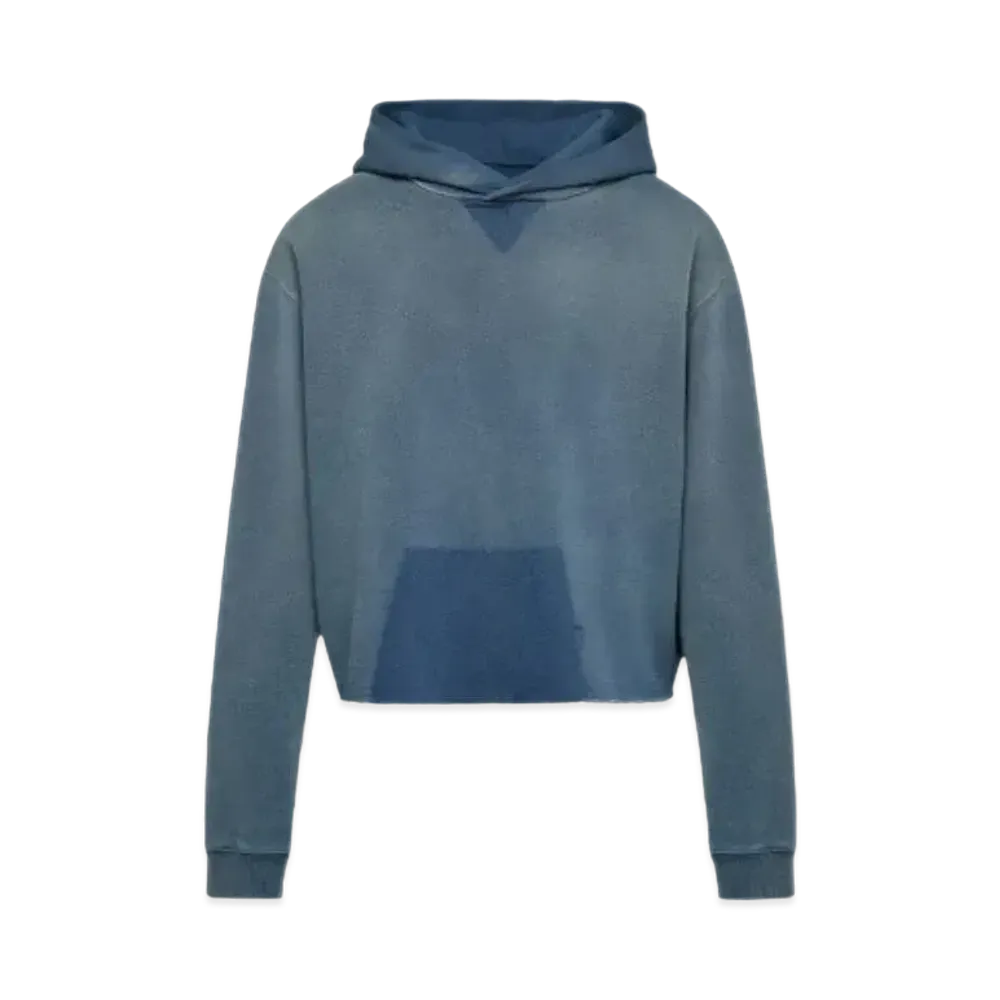 Maison Margiela Organic Cotton Logo Hoodie "Blue"