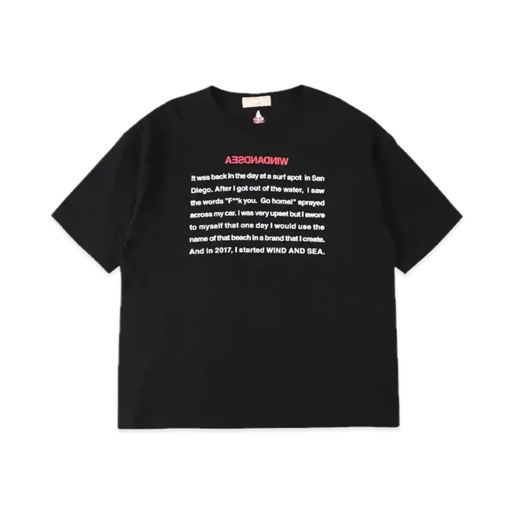 WIND AND SEA A32 Basis Sea T Shirt "Black"