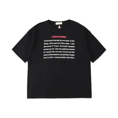 WIND AND SEA A32 Basis Sea T Shirt "Black"