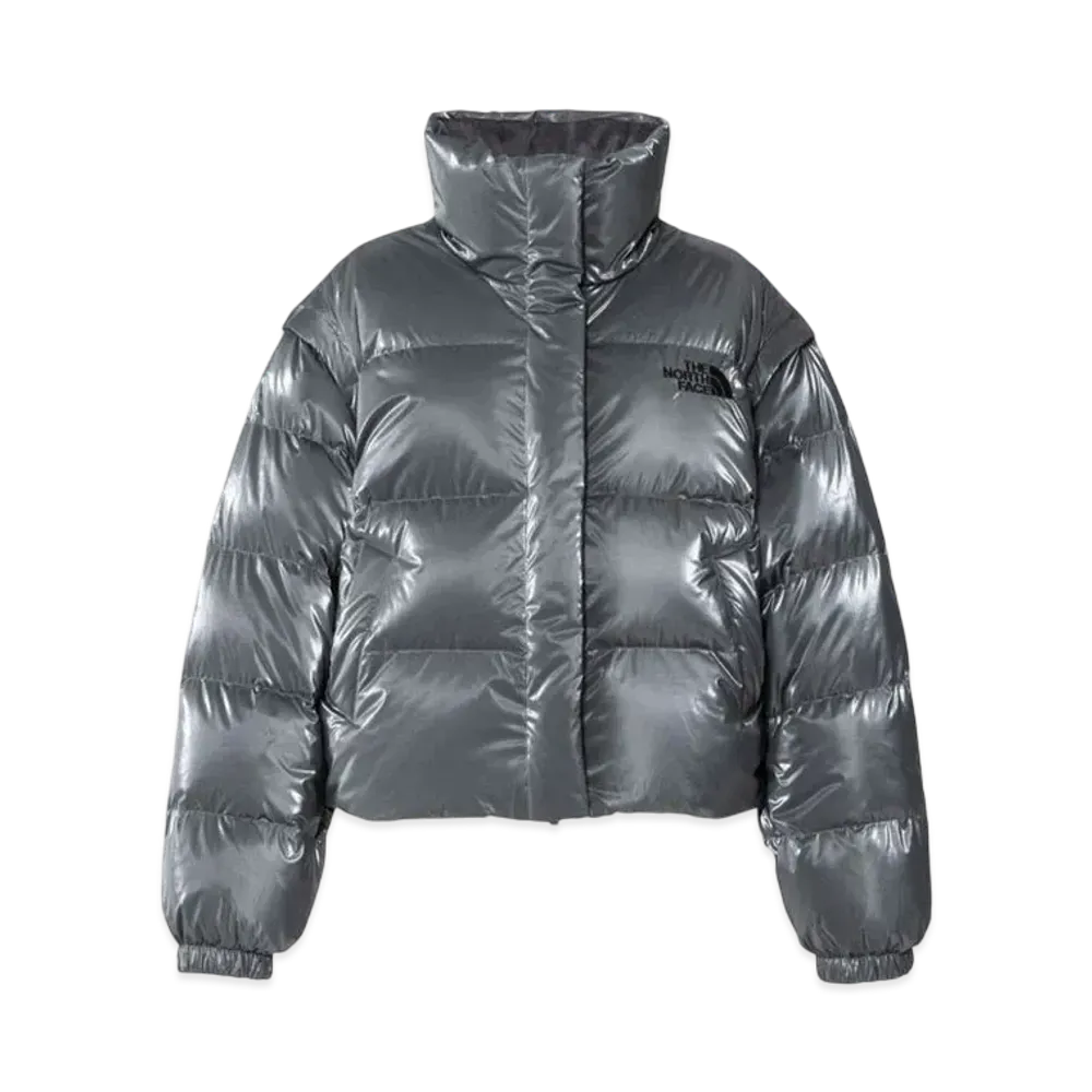 The North Face Glossy Down Jacket "Silver Gray"