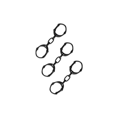 TAKAHIROMIYASHITATheSoloist. bone shaped carabiner bracelet.-L- "BLACK"
