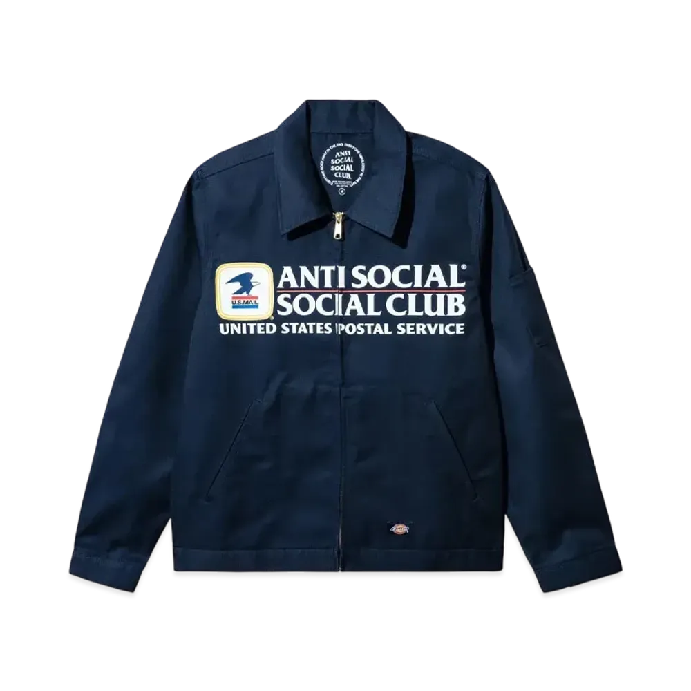 ANTI SOCIAL SOCIAL CLUB x USPS Work Jacket "Dark Navy"