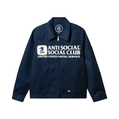 ANTI SOCIAL SOCIAL CLUB x USPS Work Jacket "Dark Navy"