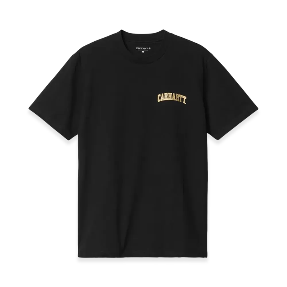 Carhartt WIP University Script T-Shirt "Black/Gold"