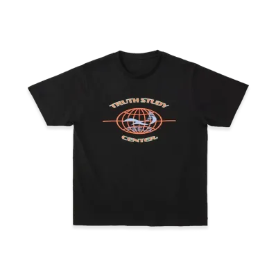 FEELS. Globe Logo Print T-Shirt "Black"