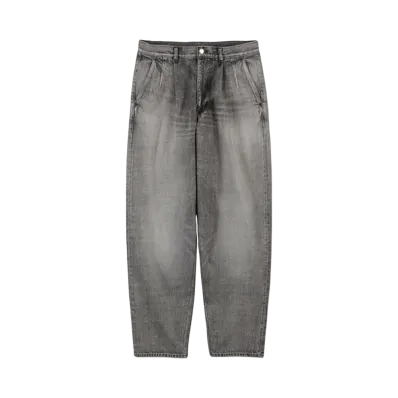 Graphpaper Selvage Denim Two Tuck Tapered Pants -Light Fade- "Black"