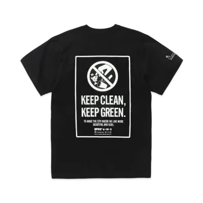 FR2 x green bird 2nd T-shirt "Black"